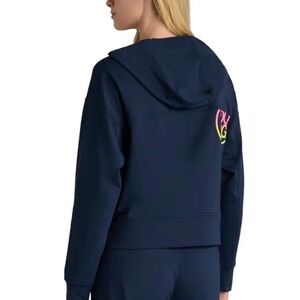 G/FORE Womens Brushed Back Tech Terry Golf Hoodie Twilight
